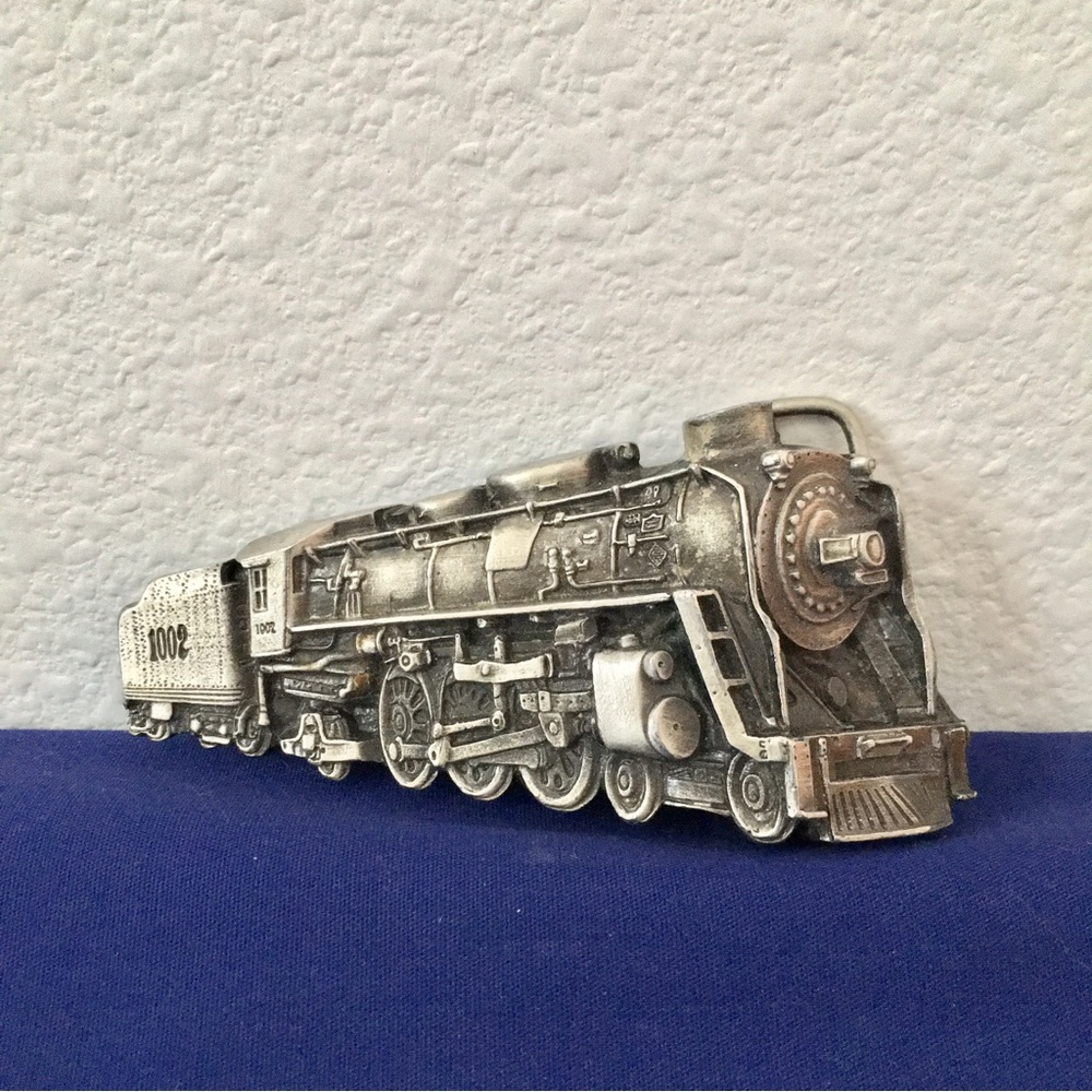 Bergamot Brass Works Locomotive Train Belt Buckle